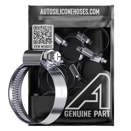 Assorted Worm Drive Hose Clips Auto Silicone Hoses W1 Zinc Plated 2 Of Each - 36 Clips